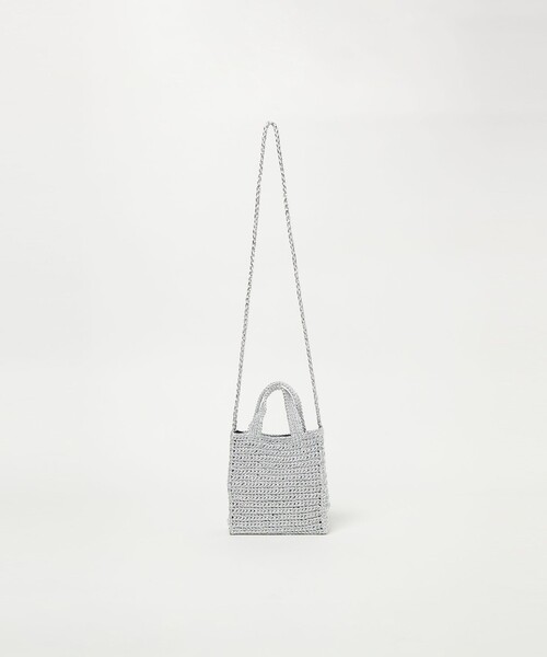 CITEN（シテン）の「＜CITEN＞ラメコードクリアロゴスクエアミニ（ショルダーバッグ・レディース・ケリーグリーン/ロイヤルブルー/ホワイト/シルバー・FREE）」の7枚目の写真