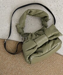 PUBLUX/パブリュクス ビッグ リボン パテッド ハンドバッグ　限定展開