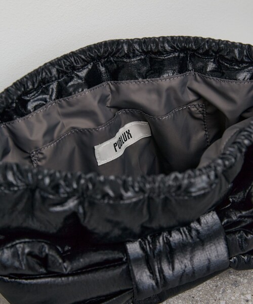 PUBLUX（パブリュクス）の「PUBLUX/パブリュクス ビッグ リボン パテッド ハンドバッグ　限定展開（ショルダーバッグ・レディース・オリーブ/ブラック・ONE SIZE）」の11枚目の写真