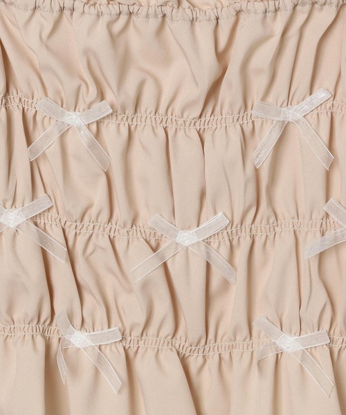 repipi armario（レピピ アルマリオ）の「【girly line】リボンシャーリングキャミ×Tシャツ（その他トップス・キッズ・ベージュ/サックスブルー/ブラック・MEDIUM/LARGE/SMALL）」の15枚目の写真