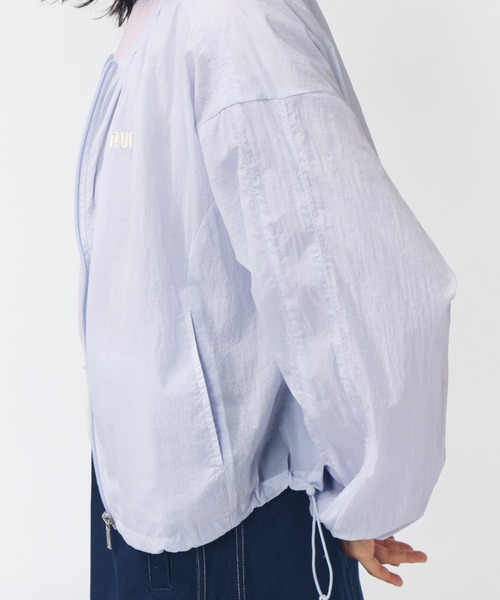 PUMA（プーマ）の「プーマ PUMA CORE HERITAGE パッカブル ウーブン ジャケット_（ナイロンジャケット・レディース・ラベンダー/ブラック・M/L）」の11枚目の写真