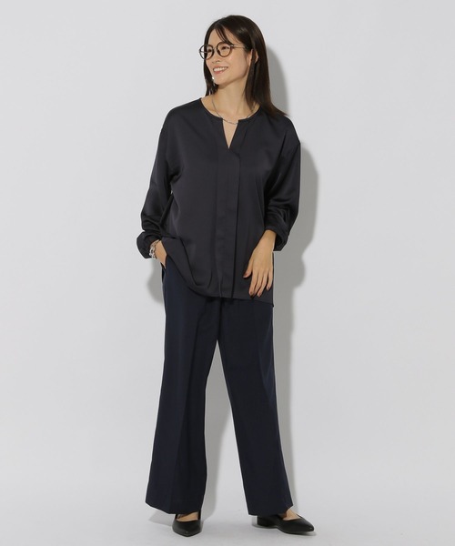 Elura（エルーラ）の「映えラクタックセミワイドパンツ＜低身長サイズあり＞/292395（その他パンツ・レディース・ネイビー/ライトグレー/グレイッシュベージュ・MEDIUM/LARGE）」の22枚目の写真