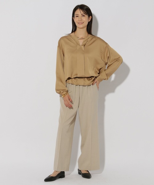 Elura（エルーラ）の「映えラクタックセミワイドパンツ＜低身長サイズあり＞/292395（その他パンツ・レディース・ネイビー/ライトグレー/グレイッシュベージュ・MEDIUM/LARGE）」の17枚目の写真