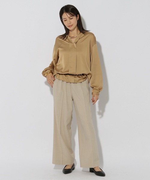 Elura（エルーラ）の「映えラクタックセミワイドパンツ＜低身長サイズあり＞/292395（その他パンツ・レディース・ネイビー/ライトグレー/グレイッシュベージュ・MEDIUM/LARGE）」の16枚目の写真