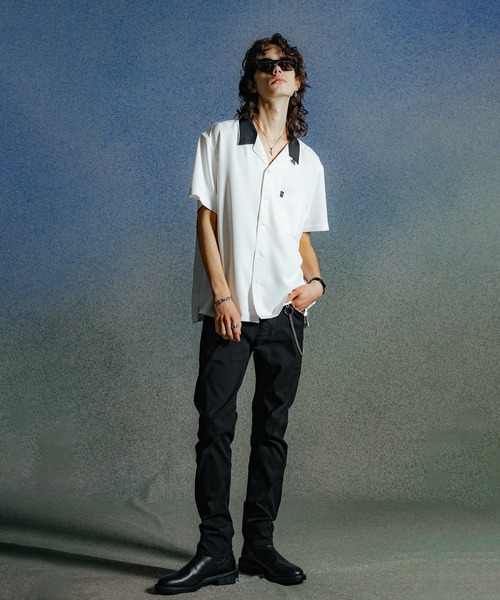 CRIMIE（クライミー）の「SUMMER NIGHT OPEN SHIRT（シャツ/ブラウス・メンズ・ホワイト/ブラック・XXL/XL/L/M/S）」の9枚目の写真
