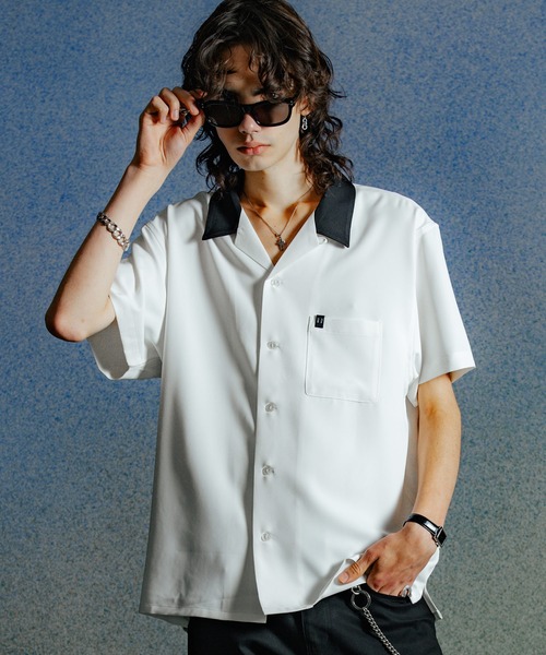 CRIMIE（クライミー）の「SUMMER NIGHT OPEN SHIRT（シャツ/ブラウス・メンズ・ホワイト/ブラック・XXL/XL/L/M/S）」の3枚目の写真