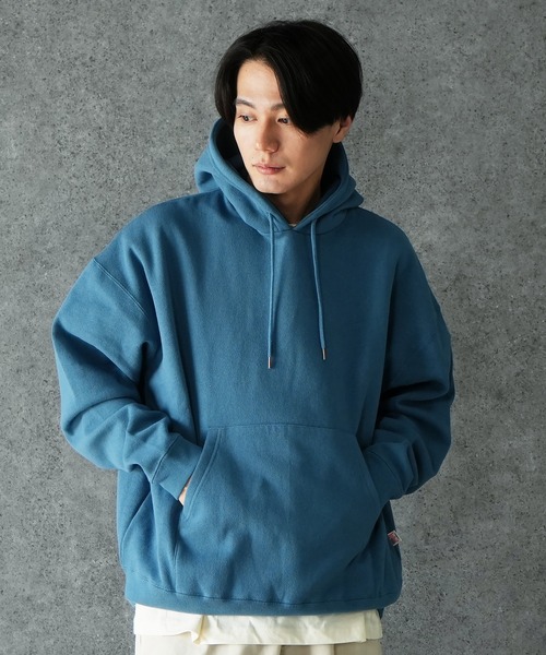 (Never) Acquiesce(ネバーアクイース)の「ヘビーウェイト裏起毛ビックパーカー(Tシャツ/カットソー・メンズ・ダークブルー/杢グレー/ブラウン/ベージュ/ブラック/チャコールグレー/ホワイト/カーキ/グリーン・MEDIUM/LARGE)」の9枚目の写真