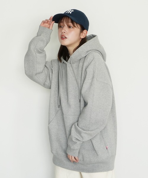 (Never) Acquiesce(ネバーアクイース)の「ヘビーウェイト裏起毛ビックパーカー(Tシャツ/カットソー・メンズ・ダークブルー/杢グレー/ブラウン/ベージュ/ブラック/チャコールグレー/ホワイト/カーキ/グリーン・MEDIUM/LARGE)」の16枚目の写真