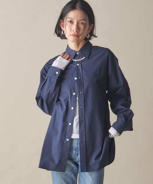 SHIPS(シップス)の「SHIPS NINE CASE:〈洗濯機可能〉レギュラーカラー シャツ(シャツ/ブラウス・レディース・ライトブルー/ネイビー・ONE SIZE)」の17枚目の写真