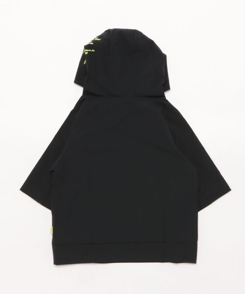 RE/SP（アールイーエスピー）の「RE/SP RE/SP PISTE 70% Hoodie / アールイーエスピー アールイーエスピー ピステ 7分袖パーカー（パーカー・キッズ・ブラック/ライム・1/2/3/4）」の3枚目の写真