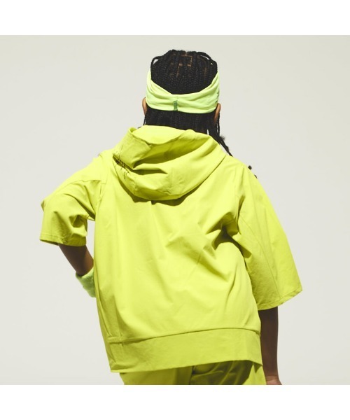 RE/SP（アールイーエスピー）の「RE/SP RE/SP PISTE 70% Hoodie / アールイーエスピー アールイーエスピー ピステ 7分袖パーカー（パーカー・キッズ・ブラック/ライム・1/2/3/4）」の5枚目の写真