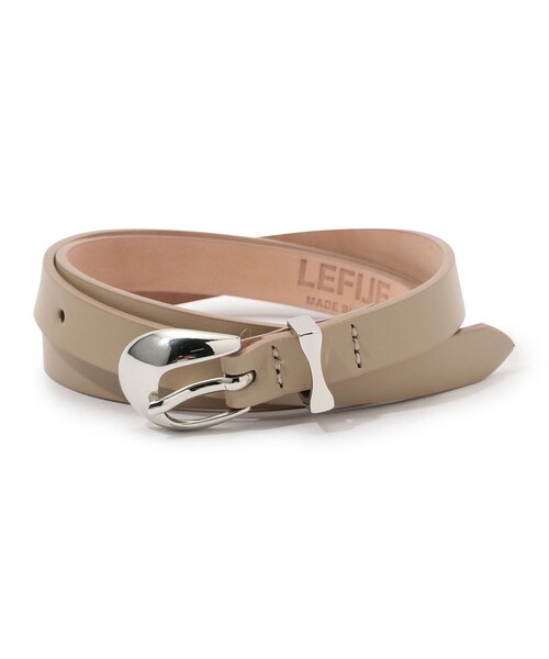 LEFIJE(レフィエ)の「LEFIJE ROUND BUCKLE ベルト(ベルト・レディース・ベージュ・FREE)」の1枚目の写真