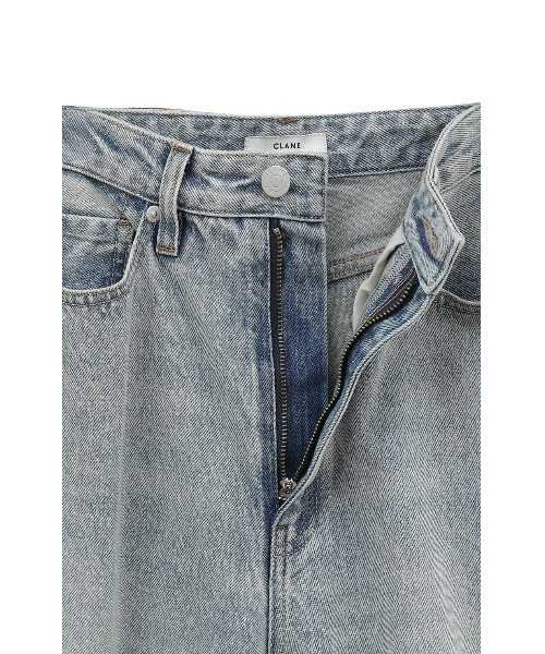 CLANE SLASH CUT DENIM PANTS グレー CLANE/クラネ】SLASH CUT DENIM PANTS/スラッシュカットデニム