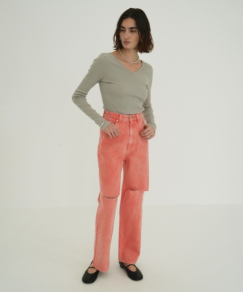 パンツ CLANE SLASH CUT DENIM PANTS CLANE - SLASH CUT DENIM PANTS INDIGO - スラッシュカット
