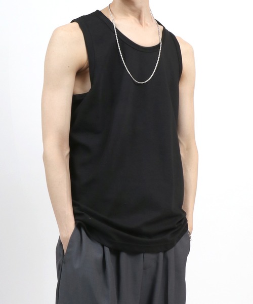 セール】Dry Ponte Fabric Long Tanktop/ドライポンチ
