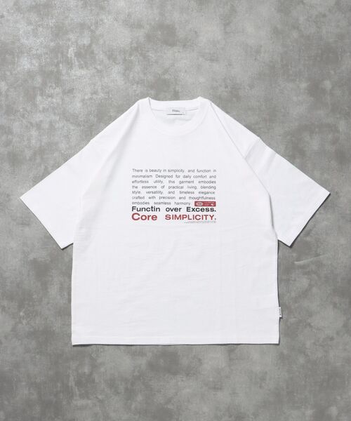 FFEIN(フェイン)の「【FFEIN(フェイン)】フェードメッセージショート丈Tシャツ / Tシャツ 短丈 クルーネック 半袖 ピグメント加工 古着 アソート(Tシャツ/カットソー・メンズ・ネイビー/ホワイト/A/ブルー/ブラック/アイボリー・SMALL/MEDIUM/LARGE)」の2枚目の写真