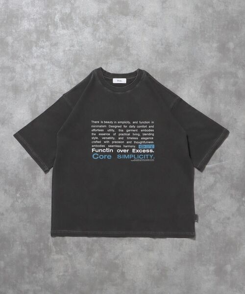 FFEIN(フェイン)の「【FFEIN(フェイン)】フェードメッセージショート丈Tシャツ / Tシャツ 短丈 クルーネック 半袖 ピグメント加工 古着 アソート(Tシャツ/カットソー・メンズ・ネイビー/ホワイト/A/ブルー/ブラック/アイボリー・SMALL/MEDIUM/LARGE)」の6枚目の写真