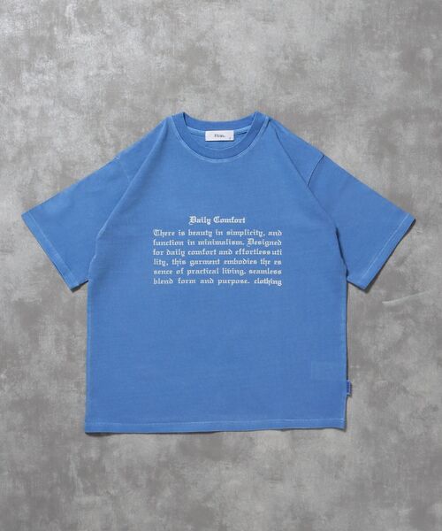 FFEIN(フェイン)の「【FFEIN(フェイン)】フェードメッセージショート丈Tシャツ / Tシャツ 短丈 クルーネック 半袖 ピグメント加工 古着 アソート(Tシャツ/カットソー・メンズ・ネイビー/ホワイト/A/ブルー/ブラック/アイボリー・SMALL/MEDIUM/LARGE)」の5枚目の写真