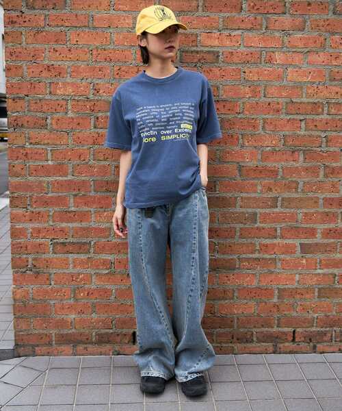 FFEIN(フェイン)の「【FFEIN(フェイン)】フェードメッセージショート丈Tシャツ / Tシャツ 短丈 クルーネック 半袖 ピグメント加工 古着 アソート(Tシャツ/カットソー・メンズ・ネイビー/ホワイト/A/ブルー/ブラック/アイボリー・SMALL/MEDIUM/LARGE)」の15枚目の写真