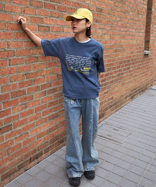 FFEIN(フェイン)の「【FFEIN(フェイン)】フェードメッセージショート丈Tシャツ / Tシャツ 短丈 クルーネック 半袖 ピグメント加工 古着 アソート(Tシャツ/カットソー・メンズ・ネイビー/ホワイト/A/ブルー/ブラック/アイボリー・SMALL/MEDIUM/LARGE)」の16枚目の写真
