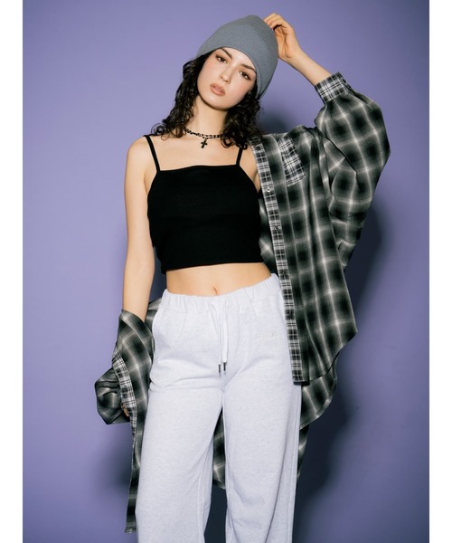 EGOIST(エゴイスト)の「2パターンチェックオーバーシャツ(シャツ/ブラウス・レディース・ブラック/ベージュ・FREE)」の21枚目の写真