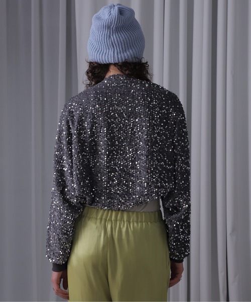 ROSE BUD（ローズバッド）の「(CREOLME)スパンコールボレロ（カーディガン/ボレロ・レディース・シルバー・ONE SIZE）」の3枚目の写真