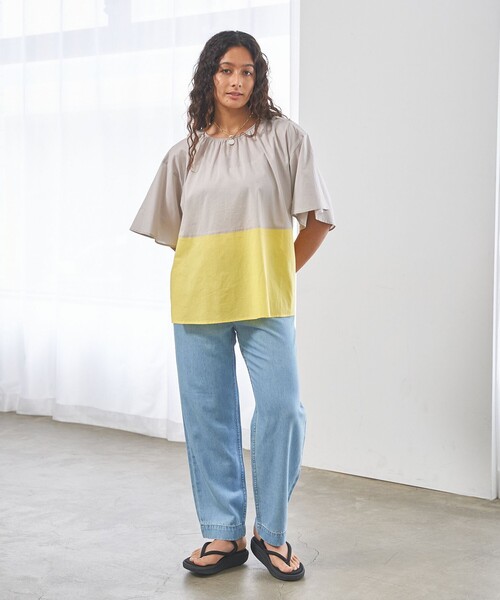 J.PRESS YORK STREET(ジェイプレスヨークストリート)の「【WOMEN】ソフトワイドデニム パンツ(デニムパンツ・レディース・ネイビー系/ダルブルー系・SMALL/MEDIUM/LARGE)」の7枚目の写真