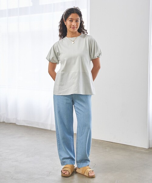 J.PRESS YORK STREET(ジェイプレスヨークストリート)の「【WOMEN】ソフトワイドデニム パンツ(デニムパンツ・レディース・ネイビー系/ダルブルー系・SMALL/MEDIUM/LARGE)」の15枚目の写真
