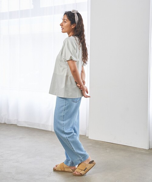 J.PRESS YORK STREET(ジェイプレスヨークストリート)の「【WOMEN】ソフトワイドデニム パンツ(デニムパンツ・レディース・ネイビー系/ダルブルー系・SMALL/MEDIUM/LARGE)」の16枚目の写真