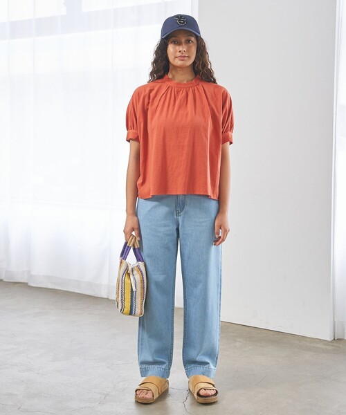 J.PRESS YORK STREET(ジェイプレスヨークストリート)の「【WOMEN】ソフトワイドデニム パンツ(デニムパンツ・レディース・ネイビー系/ダルブルー系・SMALL/MEDIUM/LARGE)」の17枚目の写真