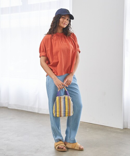 J.PRESS YORK STREET(ジェイプレスヨークストリート)の「【WOMEN】ソフトワイドデニム パンツ(デニムパンツ・レディース・ネイビー系/ダルブルー系・SMALL/MEDIUM/LARGE)」の18枚目の写真