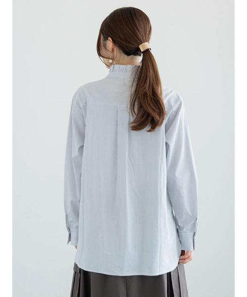 Te chichi(テチチ)の「メタルボタンスタンドフリルブラウス《2025spring catalog item》(シャツ/ブラウス・レディース・グレー/オフホワイト/サックスブルー・F)」の21枚目の写真