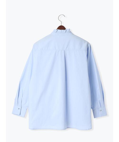 Te chichi(テチチ)の「メタルボタンスタンドフリルブラウス《2025spring catalog item》(シャツ/ブラウス・レディース・グレー/オフホワイト/サックスブルー・F)」の8枚目の写真