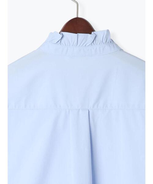 Te chichi(テチチ)の「メタルボタンスタンドフリルブラウス《2025spring catalog item》(シャツ/ブラウス・レディース・グレー/オフホワイト/サックスブルー・F)」の12枚目の写真