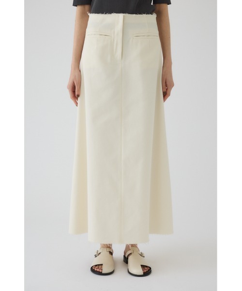 RIM.ARK（リムアーク）の「Chino cloth A-line SK チノクロスAラインスカート（スカート・レディース・ブラック/グレイッシュベージュ/オフホワイト・36/38）」の2枚目の写真