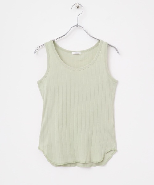 ITEMS URBANRESEARCH（アイテムズ アーバンリサーチ）の「クールコットンリブタンクトップ（タンクトップ・レディース・ブラウン/ホワイト/ライトベージュ/ブラック・FREE）」の4枚目の写真