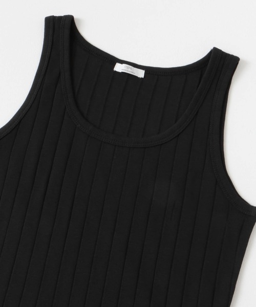 ITEMS URBANRESEARCH（アイテムズ アーバンリサーチ）の「クールコットンリブタンクトップ（タンクトップ・レディース・ブラウン/ホワイト/ライトベージュ/ブラック・FREE）」の14枚目の写真
