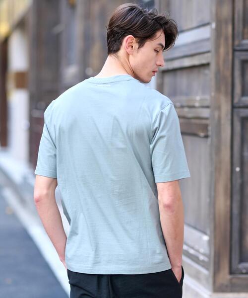 DRESSTERIOR(ドレステリア)の「【接触冷感/UVカット】BACK BREEZE TECH ラビットポケTシャツ(Tシャツ/カットソー・メンズ・ホワイト/グレー/グリーン系/ブラック・92/94/91/90)」の18枚目の写真