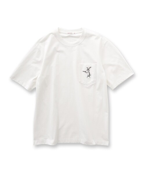 DRESSTERIOR(ドレステリア)の「【接触冷感/UVカット】BACK BREEZE TECH ラビットポケTシャツ(Tシャツ/カットソー・メンズ・ホワイト/グレー/グリーン系/ブラック・92/94/91/90)」の8枚目の写真
