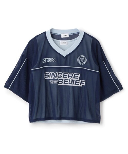 LOVETOXIC（ラブトキシック）の「【LTXC】インナーツキメッシュT（アンサンブル・キッズ・オフホワイト/グレー/ブラック/ネイビー・S:140cm/M:150cm/L:160cm）」の11枚目の写真