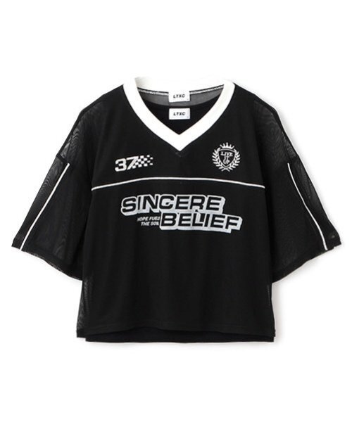 LOVETOXIC（ラブトキシック）の「【LTXC】インナーツキメッシュT（アンサンブル・キッズ・オフホワイト/グレー/ブラック/ネイビー・S:140cm/M:150cm/L:160cm）」の12枚目の写真