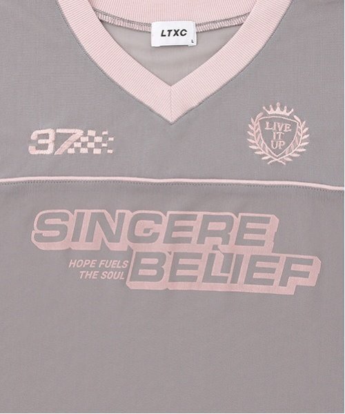 LOVETOXIC（ラブトキシック）の「【LTXC】インナーツキメッシュT（アンサンブル・キッズ・オフホワイト/グレー/ブラック/ネイビー・S:140cm/M:150cm/L:160cm）」の19枚目の写真