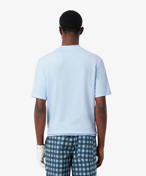 LACOSTE(ラコステ)の「スマイリーボールプリントゴルフTシャツ(Tシャツ/カットソー・メンズ・ライトブルー・4/5/3)」の3枚目の写真