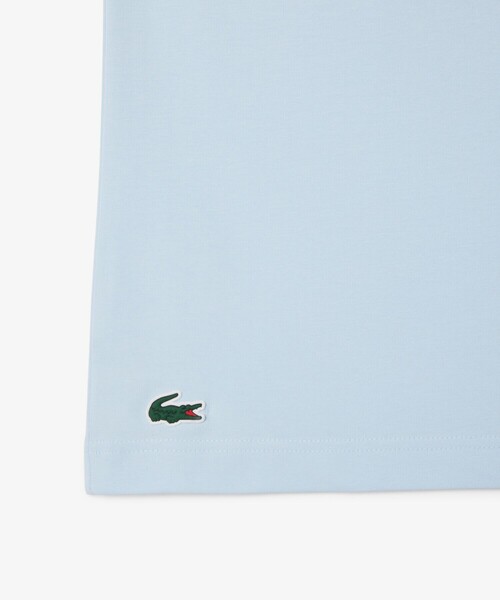 LACOSTE(ラコステ)の「スマイリーボールプリントゴルフTシャツ(Tシャツ/カットソー・メンズ・ライトブルー・4/5/3)」の7枚目の写真