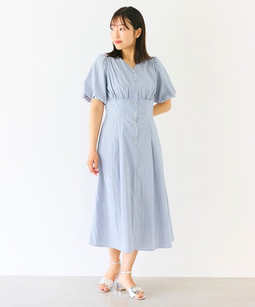 Feroux(フェルゥ)の「バルーンスリーブ ワンピース(ワンピース・レディース・ベージュ系/スカイブルー系/ネイビー系・1/2)」の7枚目の写真