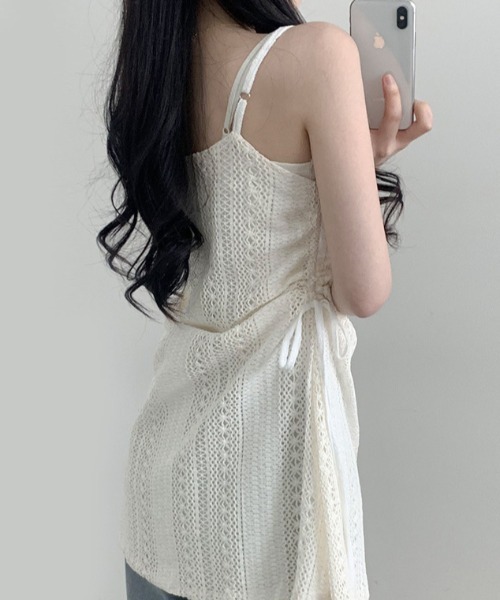 AsRiRe(アスリレイ)の「選べる2丈/レースアシメキャミワンピース(ワンピース・レディース・アイボリー・M/L)」の16枚目の写真