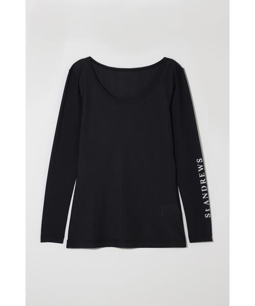 St ANDREWS(セントアンドリュース)の「【St ANDREWS】ツインコットUV×SUNPROFITメッシュ長袖Uネックカットソー (WOMENS)(Tシャツ/カットソー・レディース・ブラック/ホワイト・S/M)」の9枚目の写真