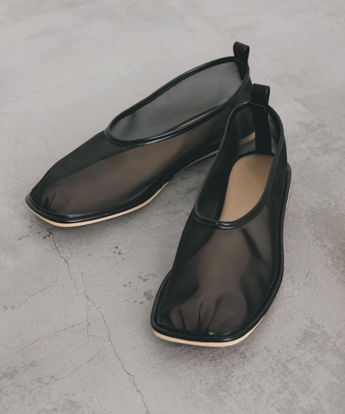 KBF（ケイビーエフ）の「ギャザートゥメッシュシューズ（その他シューズ・レディース・ピンク/ブラック・37/38）」の9枚目の写真