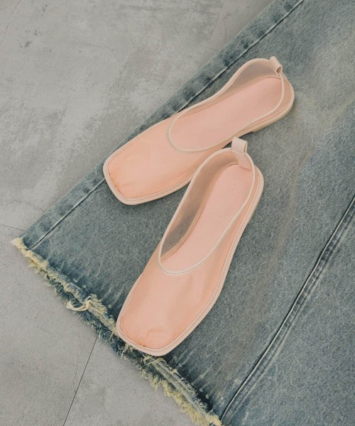 KBF（ケイビーエフ）の「ギャザートゥメッシュシューズ（その他シューズ・レディース・ピンク/ブラック・37/38）」の10枚目の写真