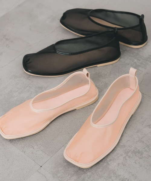 KBF（ケイビーエフ）の「ギャザートゥメッシュシューズ（その他シューズ・レディース・ピンク/ブラック・37/38）」の15枚目の写真